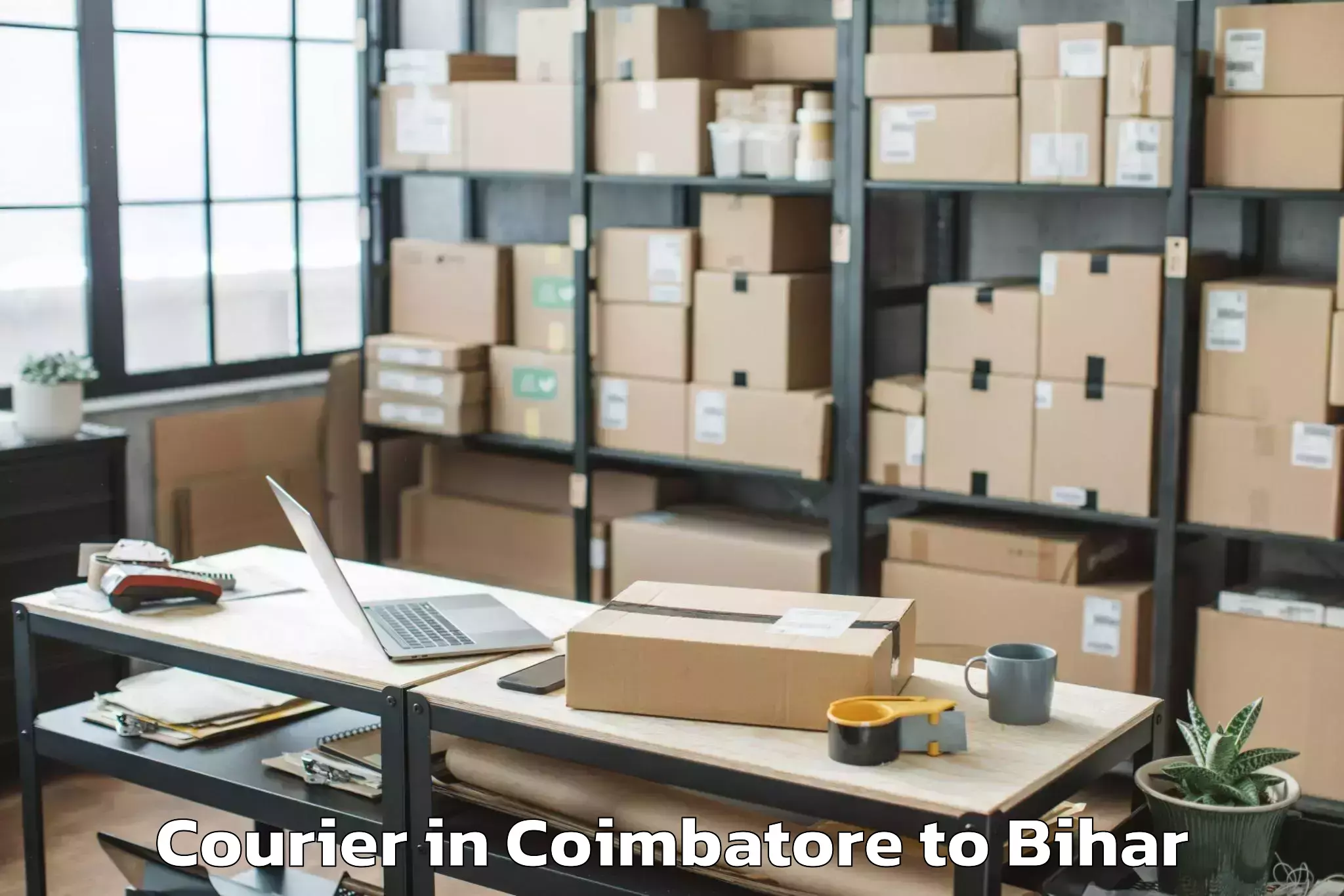 Hassle-Free Coimbatore to Tribeniganj Courier